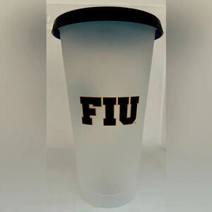 Starbucks | FIU, Florida International University cold coffee cup.
